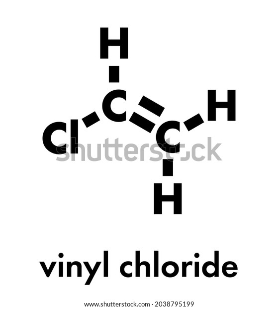 Vinyl Chloride Polyvinyl Chloride Pvc Plastic Stock Vector (Royalty