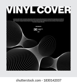 vinyl cover design poster music album record modern 2021 lines minimal masculine branding pattern modern rock and roll