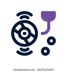 vinyl disc duotone icon. Sleek and modern vector icon for websites, mobile apps, marketing materials, and corporate design. Fully scalable and ready to use.