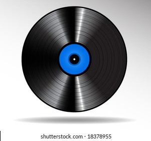 Vinyl disc vector icon