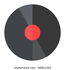 Vinyl disc vector illustration.