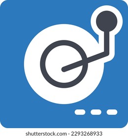 vinyl disc Vector illustration on a transparent background.Premium quality symbols.Glyphs vector icon for concept and graphic design.