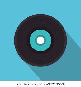 vinyl disk isolated icon