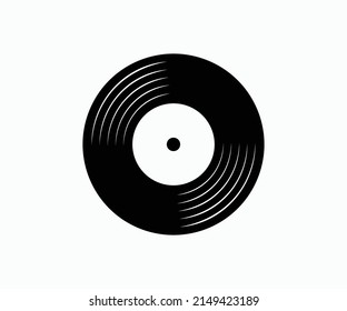 Vinyl Disk Record Music Logo Vector Icon. Vinyl Logo Art, Icons, and Graphics  Vector. 