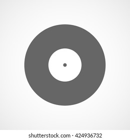 Vinyl Flat Icon On White Background