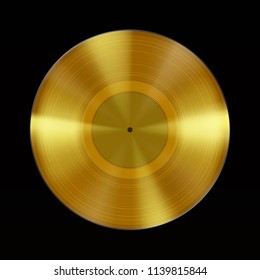 Vinyl gold in vector format