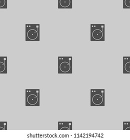vinyl gramophone icon illustraion vector, can be used for web and mobile design seamless pattern