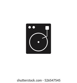 vinyl gramophone icon illustraion vector, can be used for web and mobile design