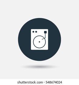 vinyl gramophone icon illustraion vector, can be used for web and mobile design
