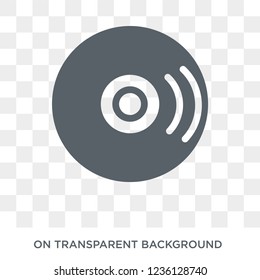 Vinyl icon. Vinyl design concept from  collection. Simple element vector illustration on transparent background.