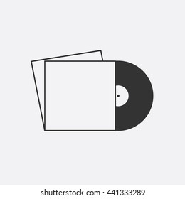Vinyl icon envelope icon