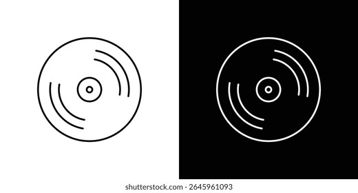 Vinyl icon Flat style logo vector. perfect for UI designs