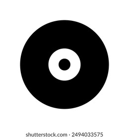 Vinyl icon illustrated on background