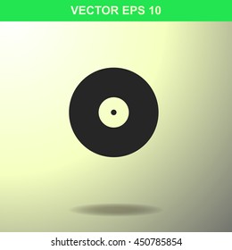 Vinyl icon. Illustration for business.