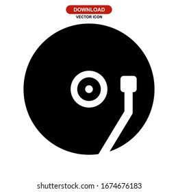 vinyl icon or logo isolated sign symbol vector illustration - high quality black style vector icons
