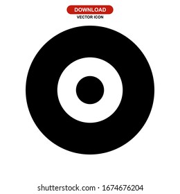 vinyl icon or logo isolated sign symbol vector illustration - high quality black style vector icons
