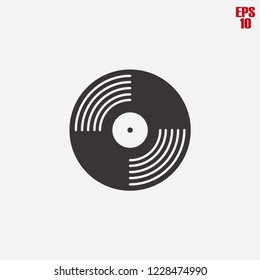 Vinyl icon vector