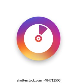 Vinyl icon vector, clip art. Also useful as logo, circle app icon, web UI element, symbol, graphic image, silhouette and illustration.