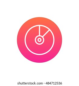 Vinyl icon vector, clip art. Also useful as logo, circle app icon, web UI element, symbol, graphic image, silhouette and illustration.