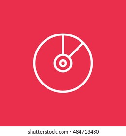 Vinyl icon vector, clip art. Also useful as logo, web UI element, symbol, graphic image, silhouette and illustration.
