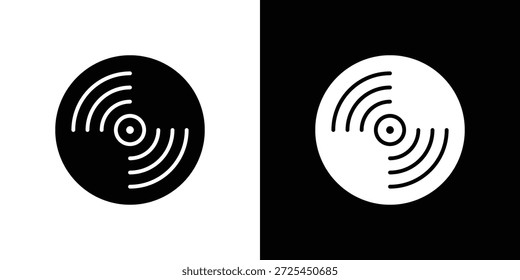 Gráficos de Vector de icono de vinilo. signo de Vector lleno, ilustración de símbolo.