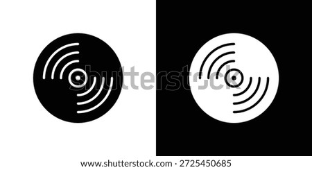 Vinyl icon vector graphics. filled vector sign, Symbol illustration.