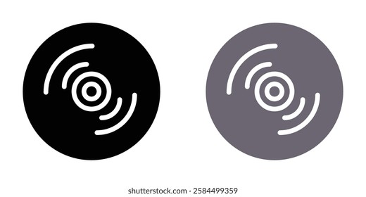 Vinyl icons pack in black and colored version