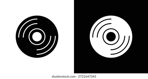 Iconos de vinilo. Vector Plantilla Ilustración Símbolo Píxeles Perfecto