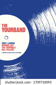 Vinyl Launch Gig Poster Flyer Template