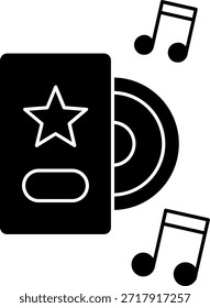 Línea de vinilo Vector Icon Design