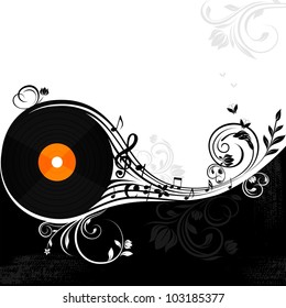 Vinyl Music background