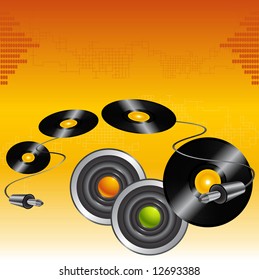 Vinyl music background