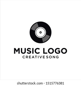 Vinyl Music Disc Logo Icon Vector Stock