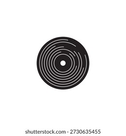 Diseño de Vector de icono de música de vinilo