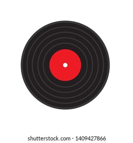 vinyl music record icon- vector illustration