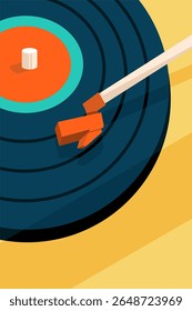 Vinyl music record vector illustration