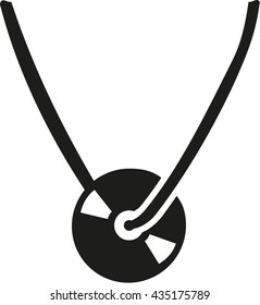 Vinyl necklace