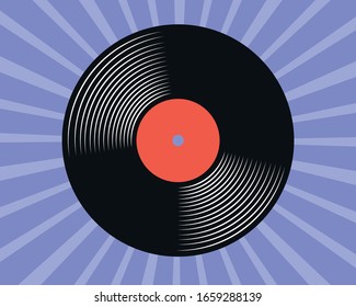 Vinyl old retro background music