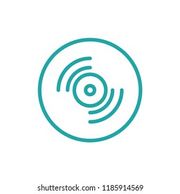Vinyl ouline icon
