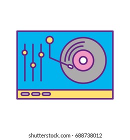 vinyl player console icon