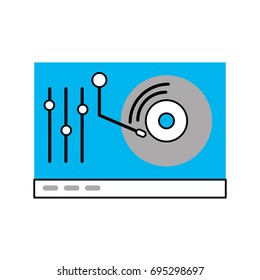 vinyl player console icon