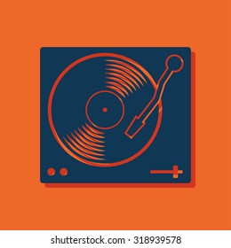 vinyl player icon