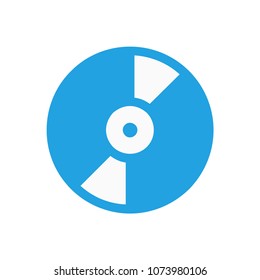 Vinyl player icon concept. Available in vector. Glyph style.