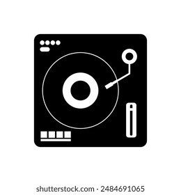 Vinyl player icon illustrated in vector