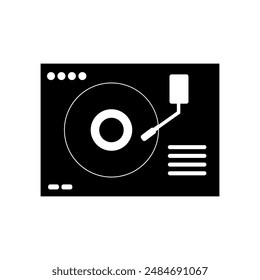 Vinyl player icon illustrated in vector