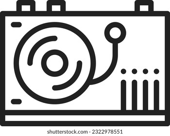 Vinyl Player Icon image. Suitable for mobile application.