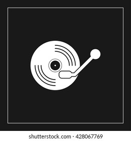 vinyl player icon. vinyl player vector illustration