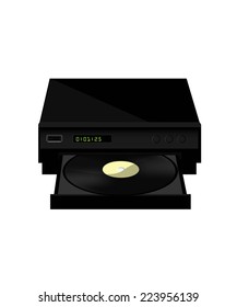 Vinyl player, vinyl player vector
