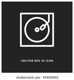 Vinyl player vector icon
