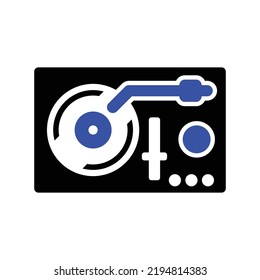 Vinyl Player Vector Icon Illustration